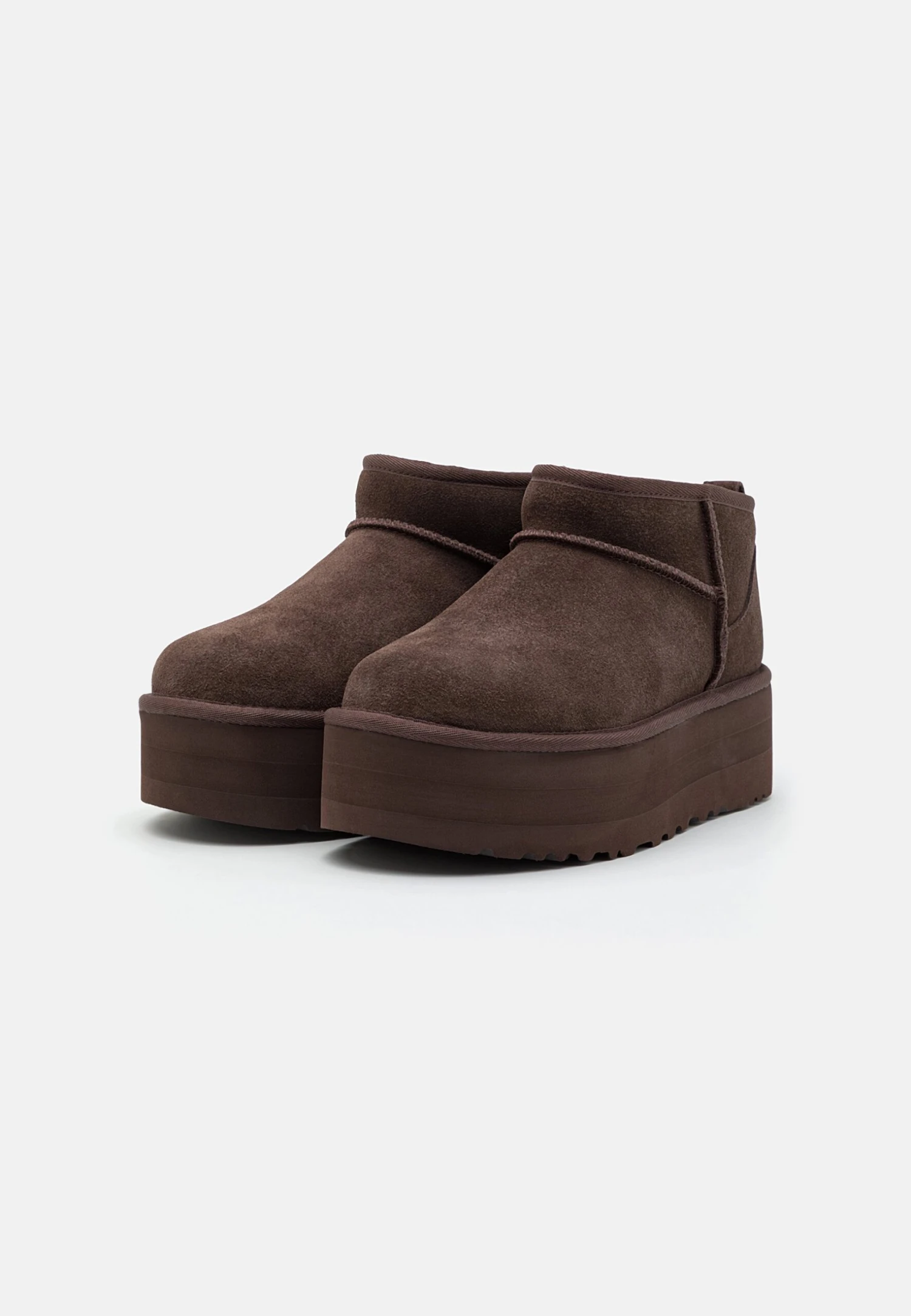 Ugg Classic Ultra Mini Platform - Enkellaarsjes Met Plateauzool - Burnt Cedar 5 Ugg Classic Ultra Mini Platform - Enkellaarsjes Met Plateauzool - Burnt Cedar - Afbeelding 3