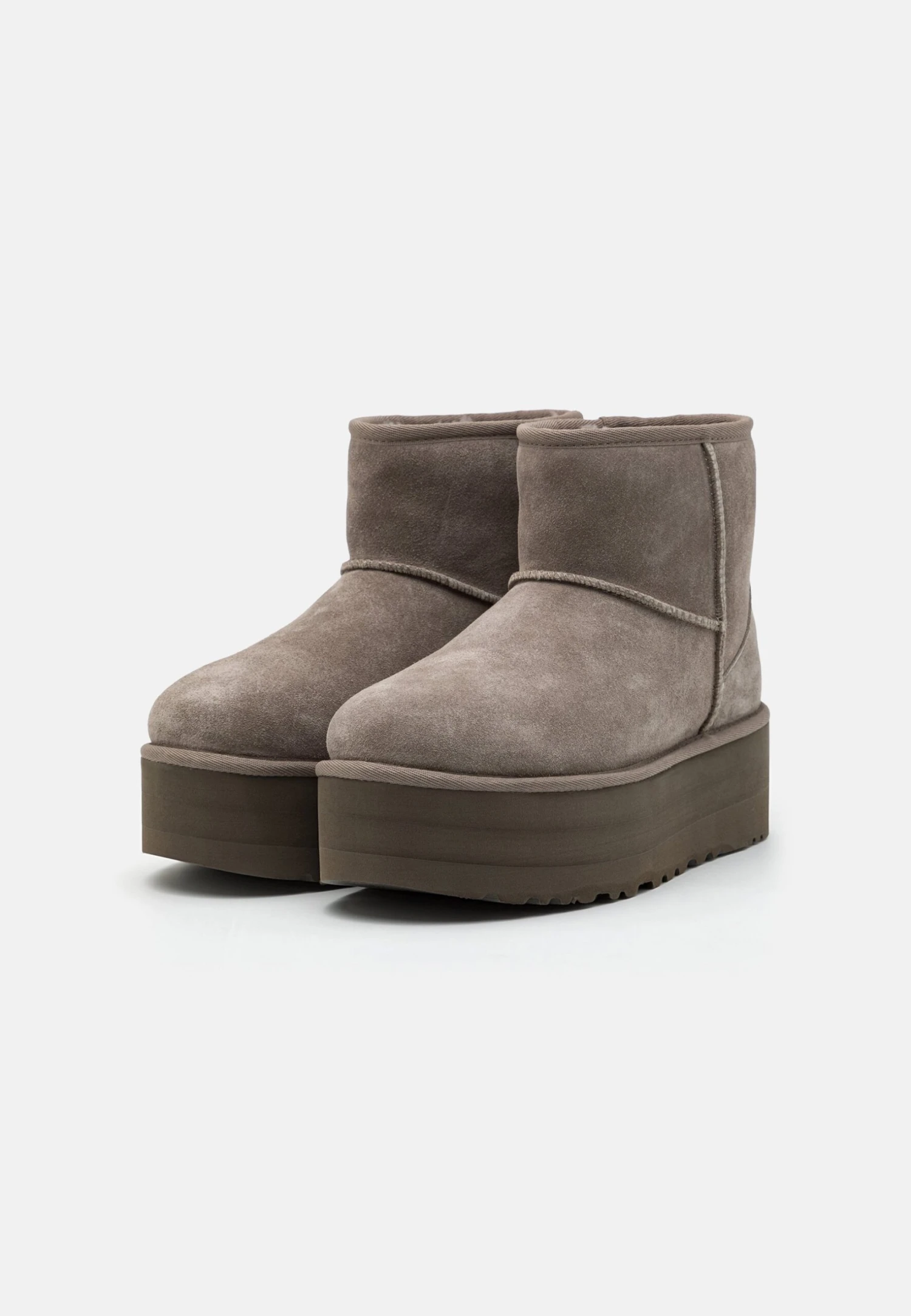 Ugg Classic Mini Platform - Enkellaarsjes Met Plateauzool - Smoke Plume 5 Ugg Classic Mini Platform - Enkellaarsjes Met Plateauzool - Smoke Plume - Afbeelding 3