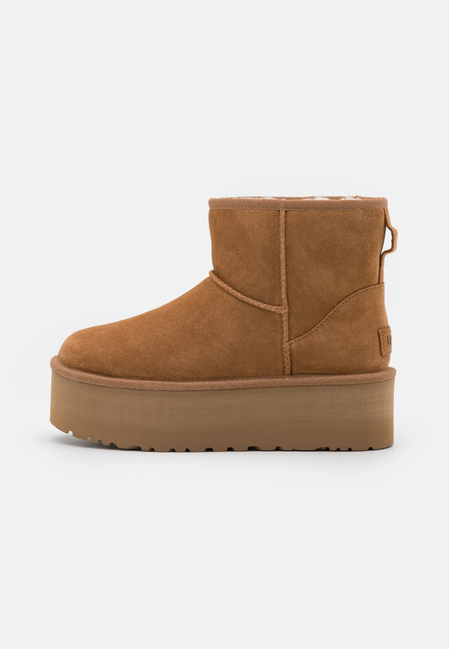 Ugg Classic Mini Platform - Enkellaarsjes Met Plateauzool - Chestnut 4 Ugg Classic Mini Platform - Enkellaarsjes Met Plateauzool - Chestnut - Afbeelding 2