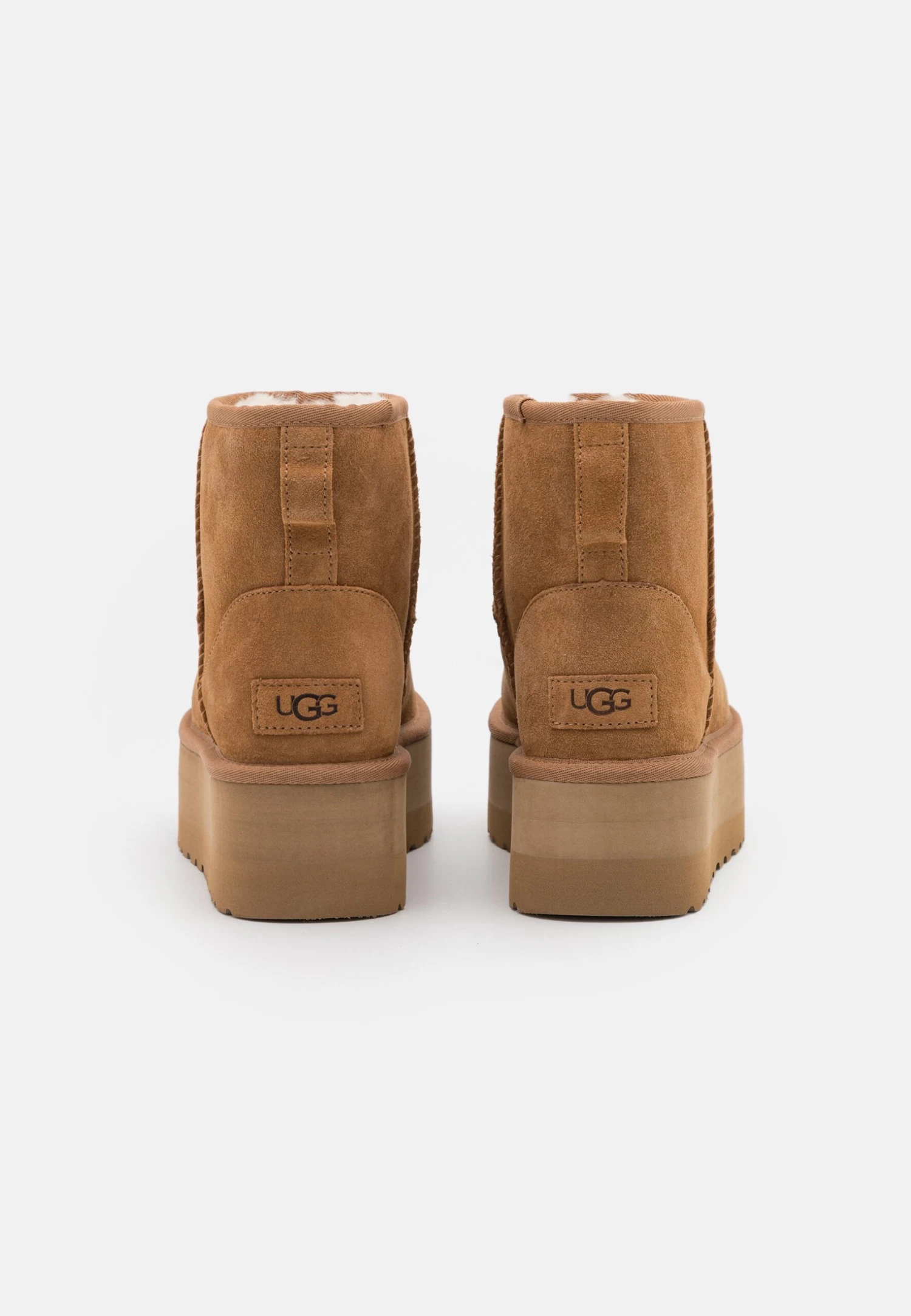 Ugg Classic Mini Platform - Enkellaarsjes Met Plateauzool - Chestnut 6 Ugg Classic Mini Platform - Enkellaarsjes Met Plateauzool - Chestnut - Afbeelding 4