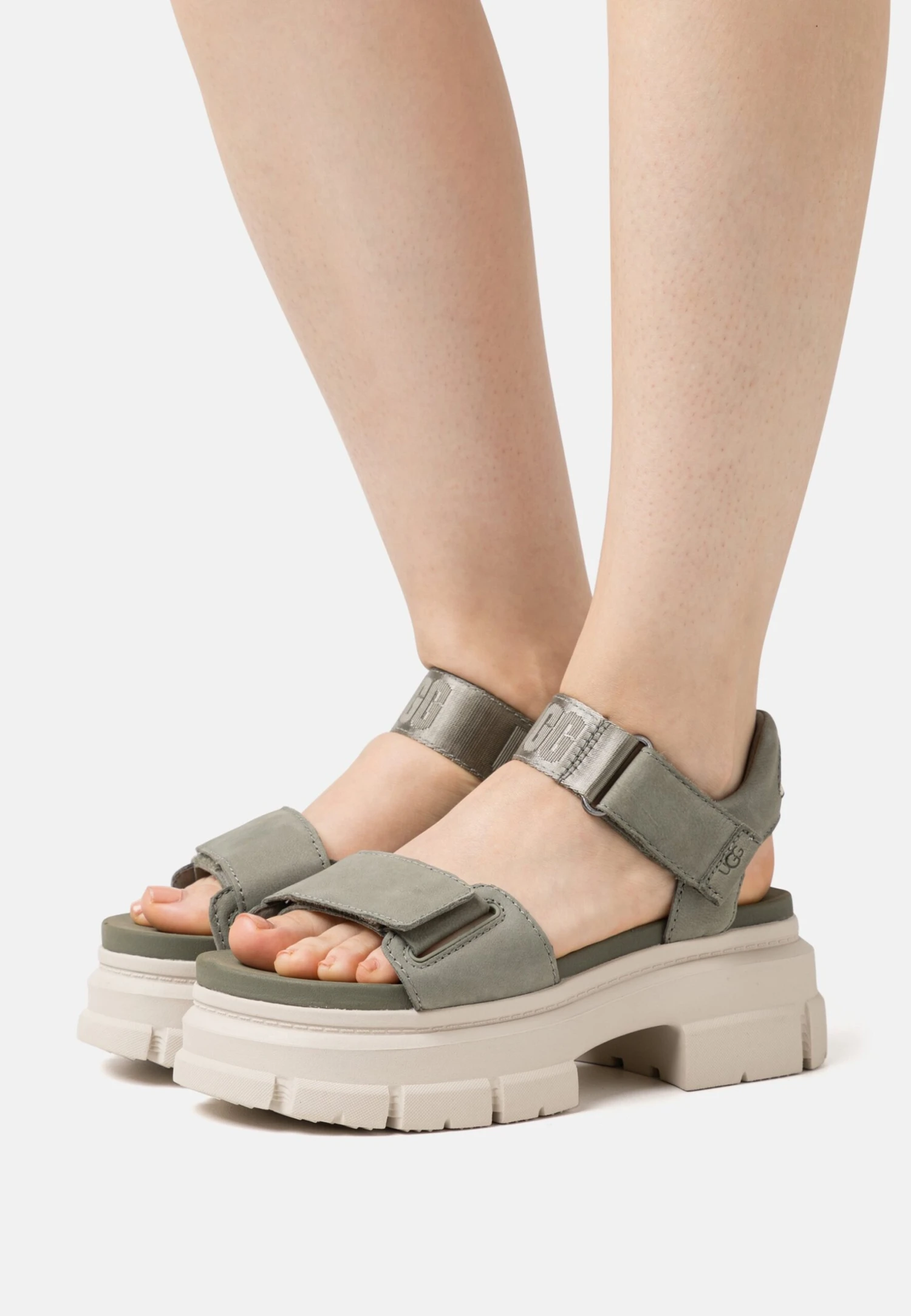Ugg Ashton Ankle - Sandalen Met Plateauzool - Moss Green 3 Ugg Ashton Ankle - Sandalen Met Plateauzool - Moss Green