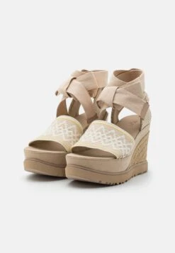 Ugg Abbot Ankle Wrap - Sandalen Met Hoge Hak - Driftwood -Ugg Verkoopwinkel c754e8fc3370498d8516fc1b622e7a63