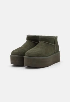 Ugg Classic Ultra Mini Platform - Enkellaarsjes Met Plateauzool - Moss Green -Ugg Verkoopwinkel e179fa3eaca64eb68372a8d0b4a1625f