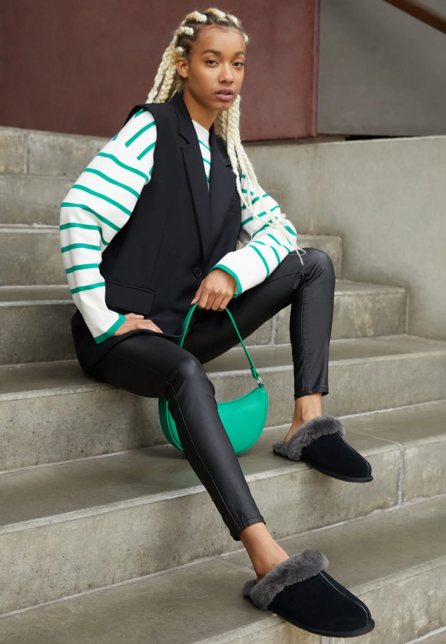 Ugg Scuffette - Pantoffels - Black/Grey 3 Ugg Scuffette - Pantoffels - Black/Grey